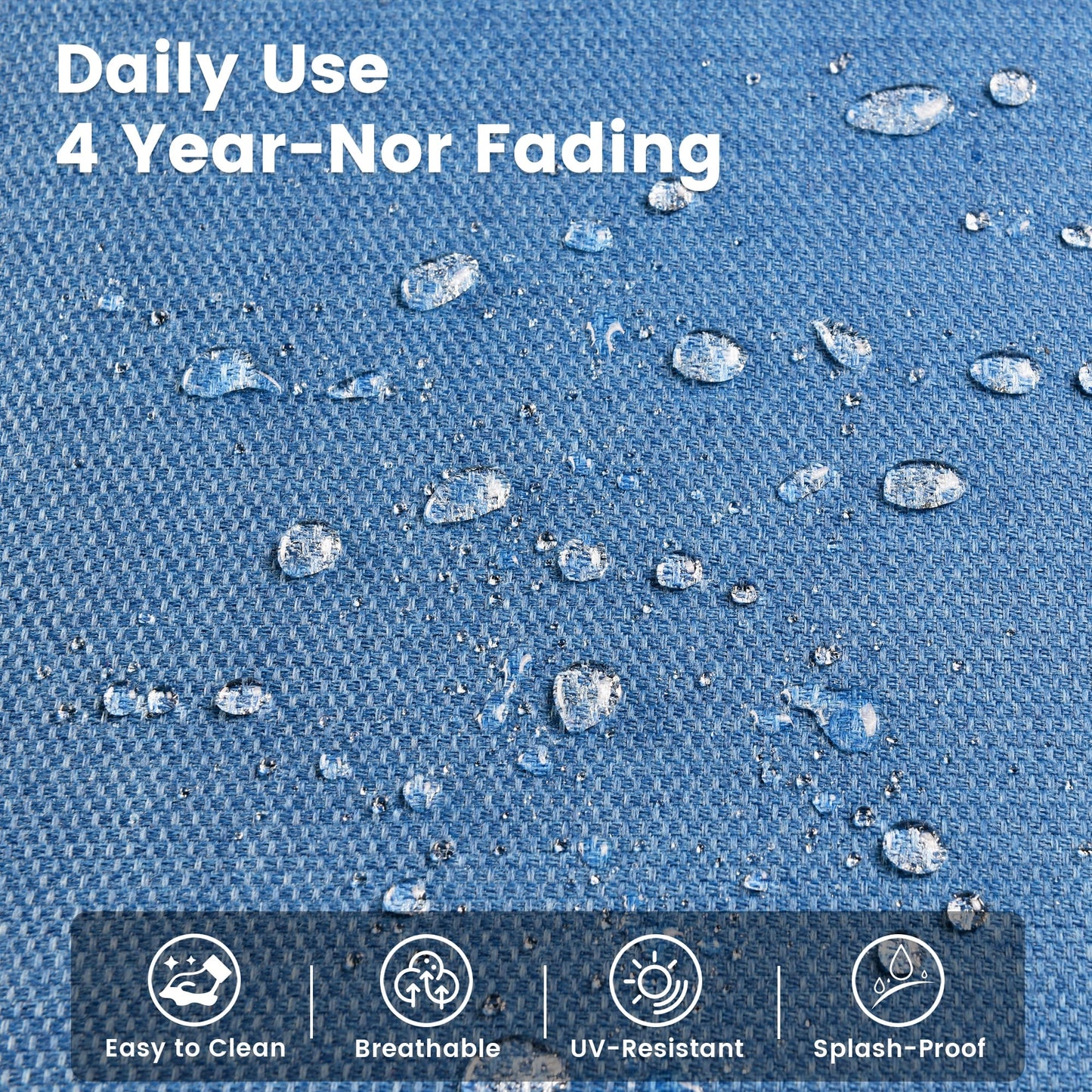 OVIOS Ensemble de 9 pièces en rotin pour extérieur avec chaise pivotante et table à feu.