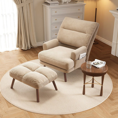 Chaise inclinable OVIOS réglable avec repose-pieds