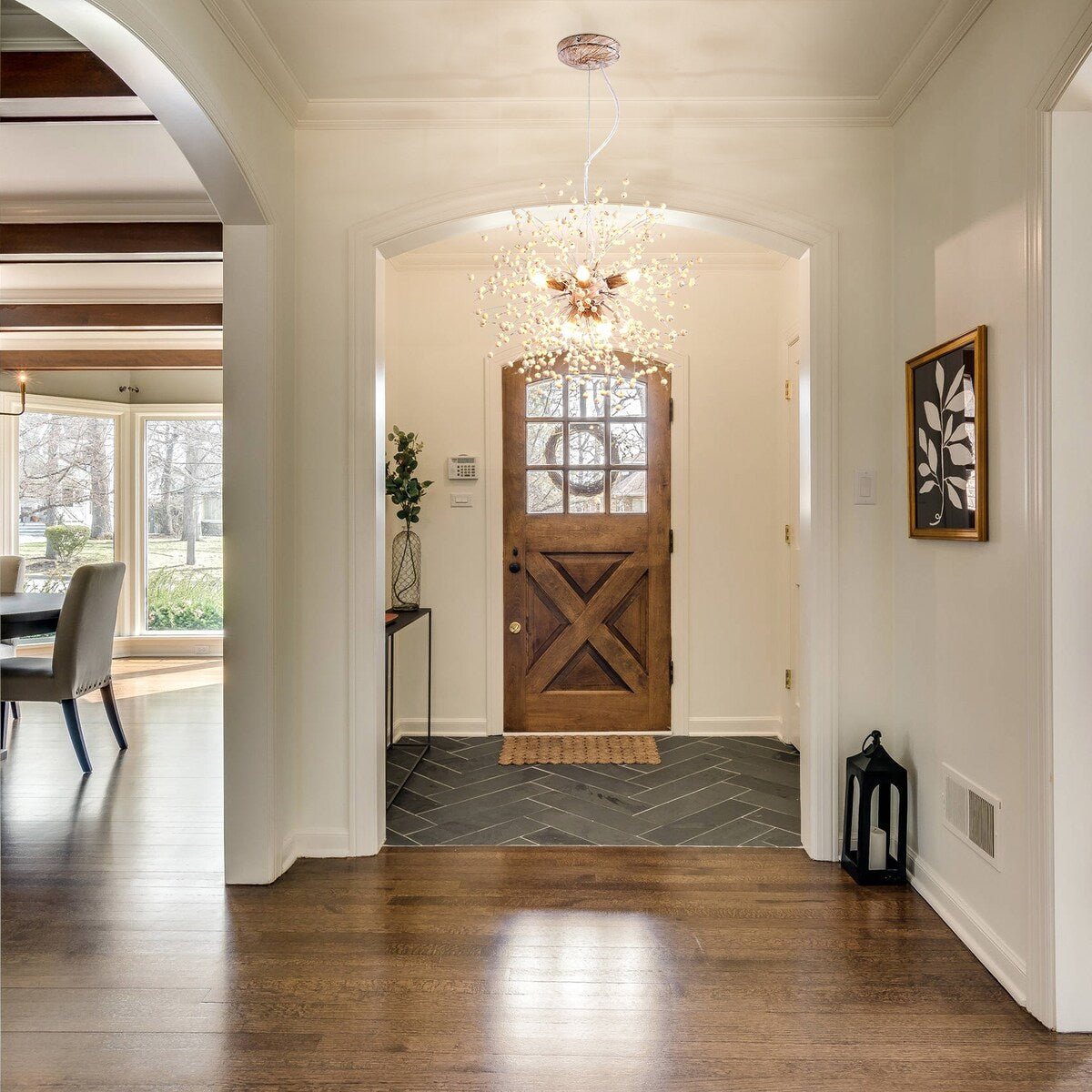 OYIPRO Modern Firework Sputnik Chandelier Crystal Pendant Lighting