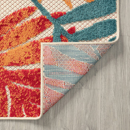 Origin Coastal Floral Indoor/Outdoor Area Rug.