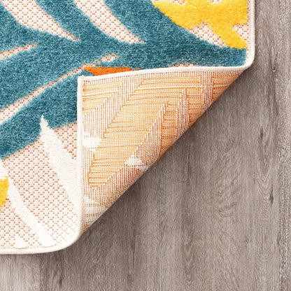 Origin Coastal Floral Indoor/Outdoor Area Rug.