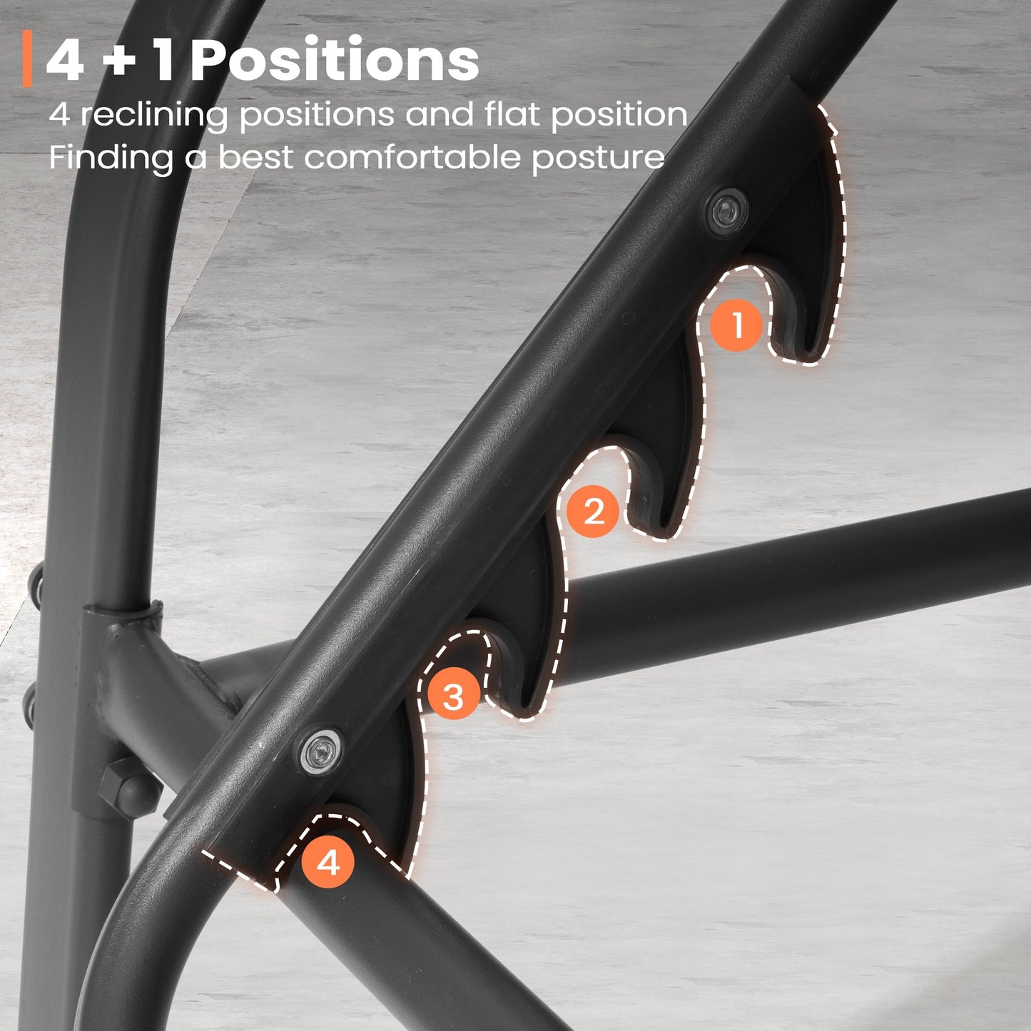 Chaise longue de jardin réglable avec coussin pour extérieur, pour terrasse, plage ou bord de piscine