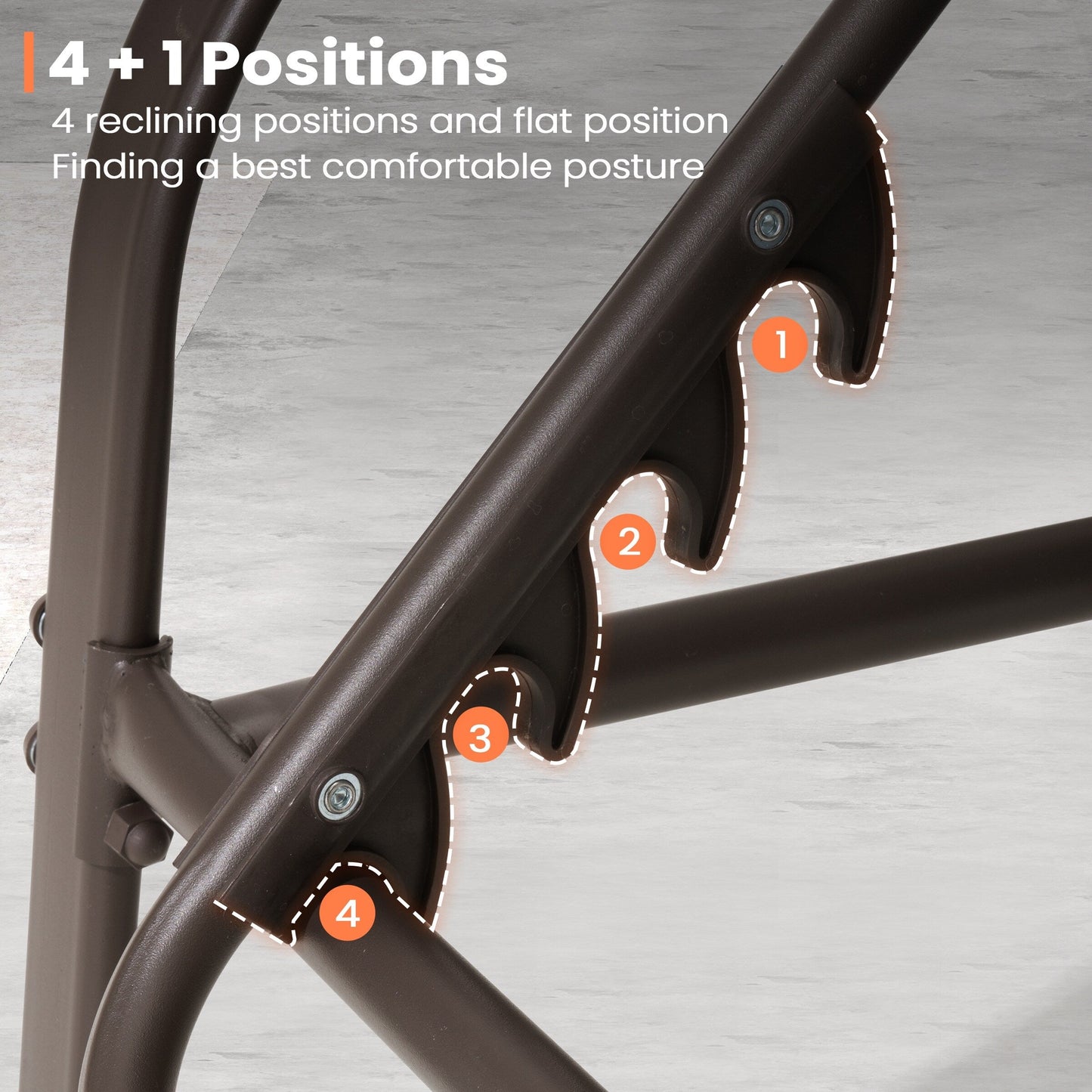 Chaise longue de jardin réglable avec coussin pour extérieur, pour terrasse, plage ou bord de piscine