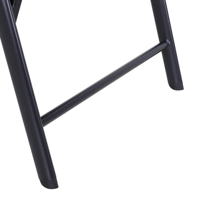Outsunny Ensemble de 4 chaises de jardin pliantes avec un design simple et chic, confortables pour la terrasse, le jardin, la cour et les voyages.