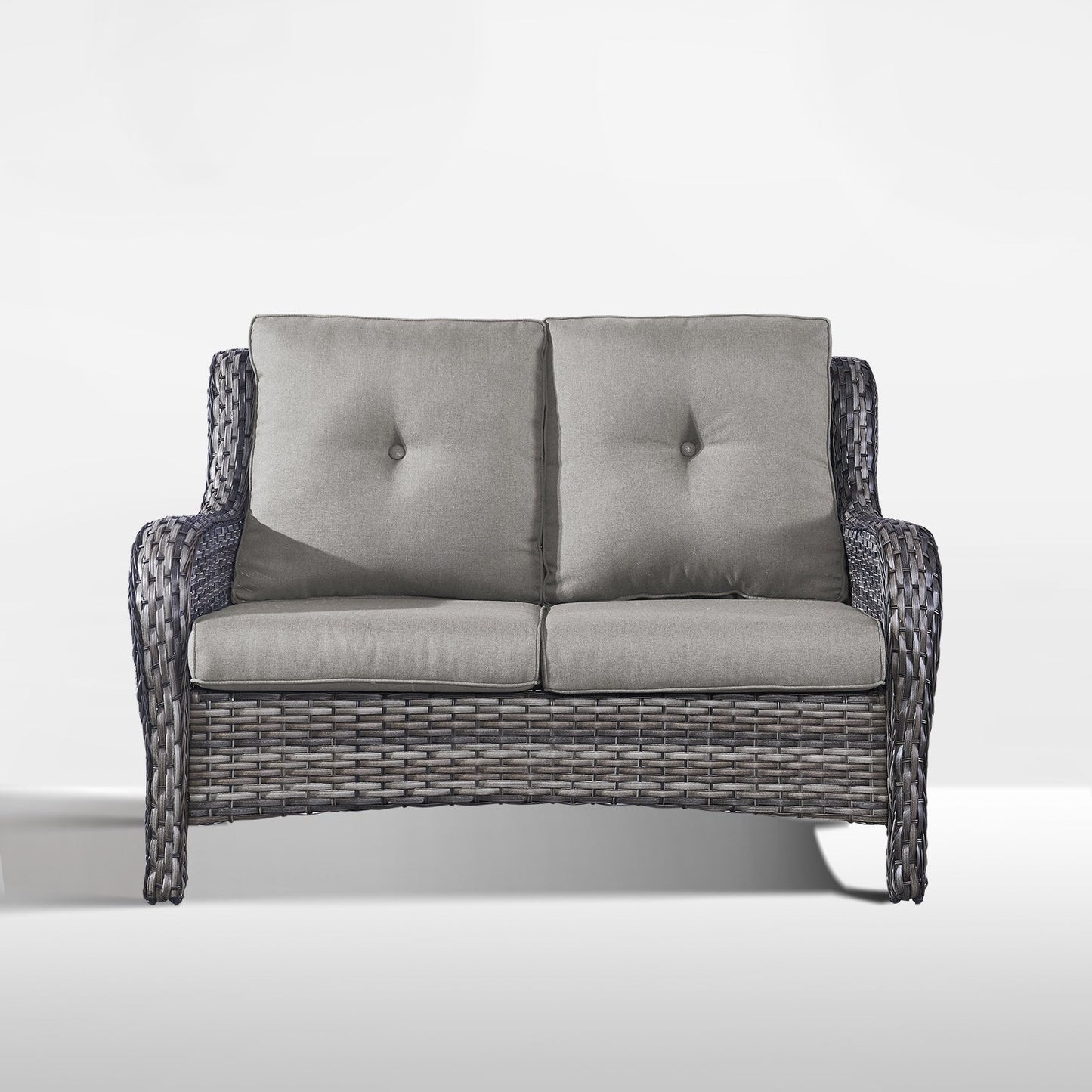 Gymojoy Ensemble de canapé en rotin pour extérieur, canapé deux places