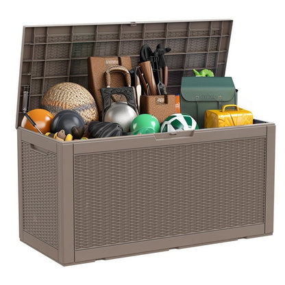 Outdoor Patio Storage Resin Lockable Deck Box