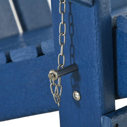 Chaise de plage pliante Outsunny Adirondack, chaise longue en plastique HDPE pour extérieur, résistante aux intempéries, pour patio, terrasse et mobilier de jardin.