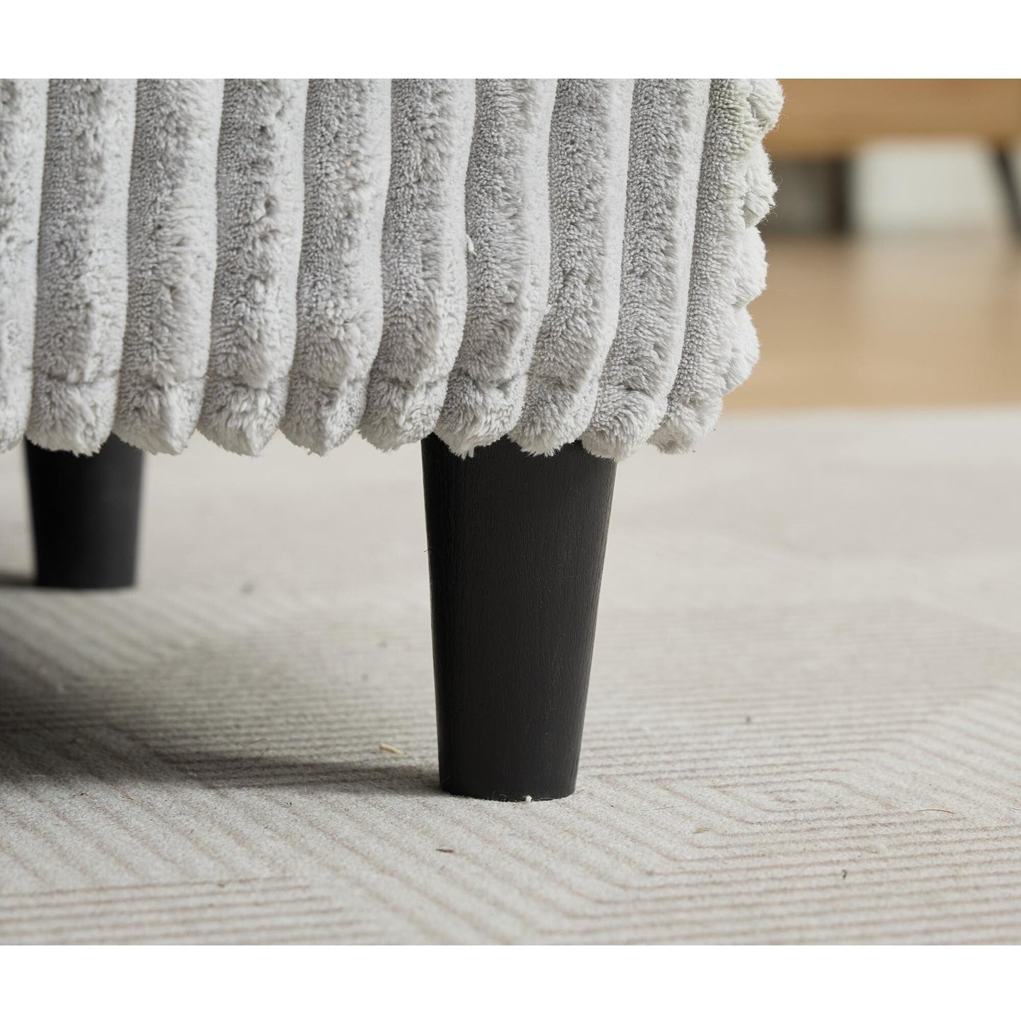 Canapé-lit gigogne en velours côtelé moelleux, surdimensionné et réglable