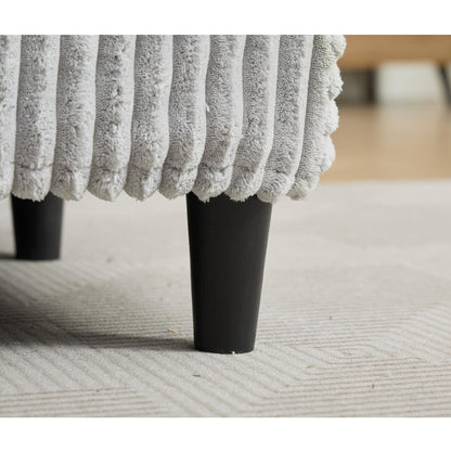 Canapé-lit gigogne en velours côtelé moelleux, surdimensionné et réglable