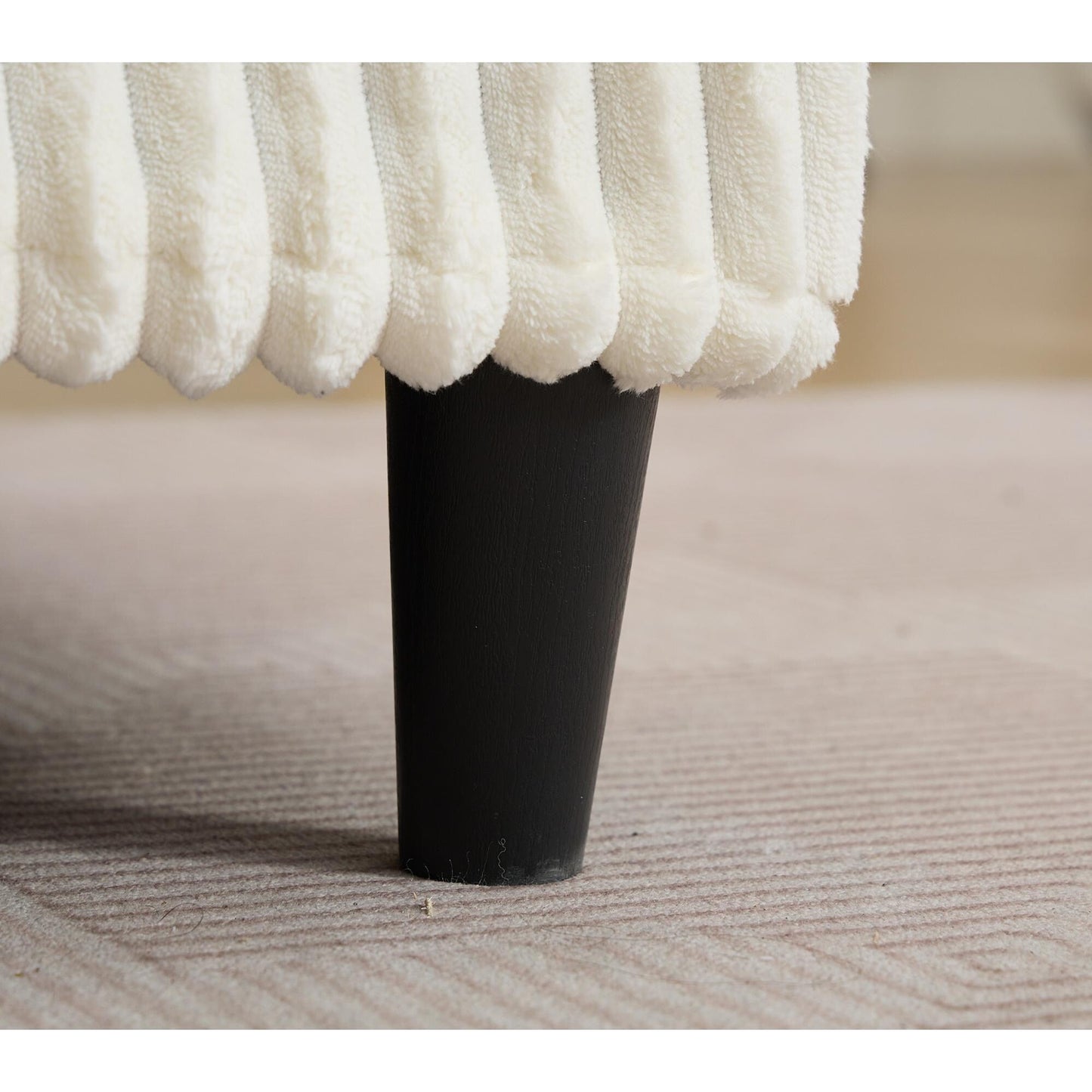 Canapé-lit gigogne en velours côtelé moelleux, surdimensionné et réglable