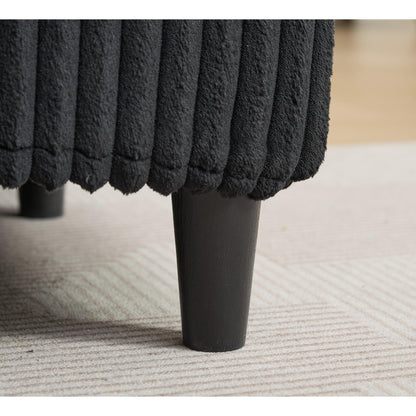 Canapé-lit gigogne en velours côtelé moelleux, surdimensionné et réglable