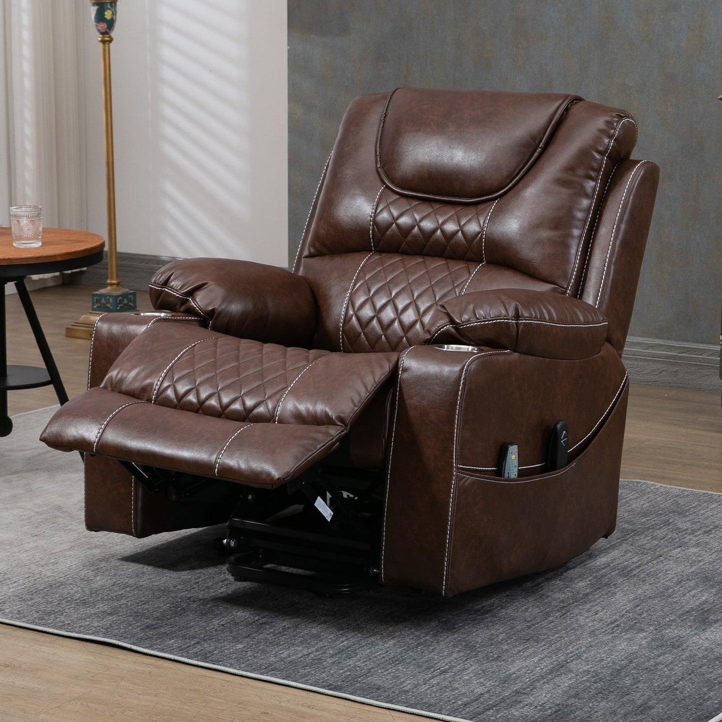 Fauteuil inclinable électrique surdimensionné, fauteuil releveur électrique pour personnes âgées, 400 lbs.