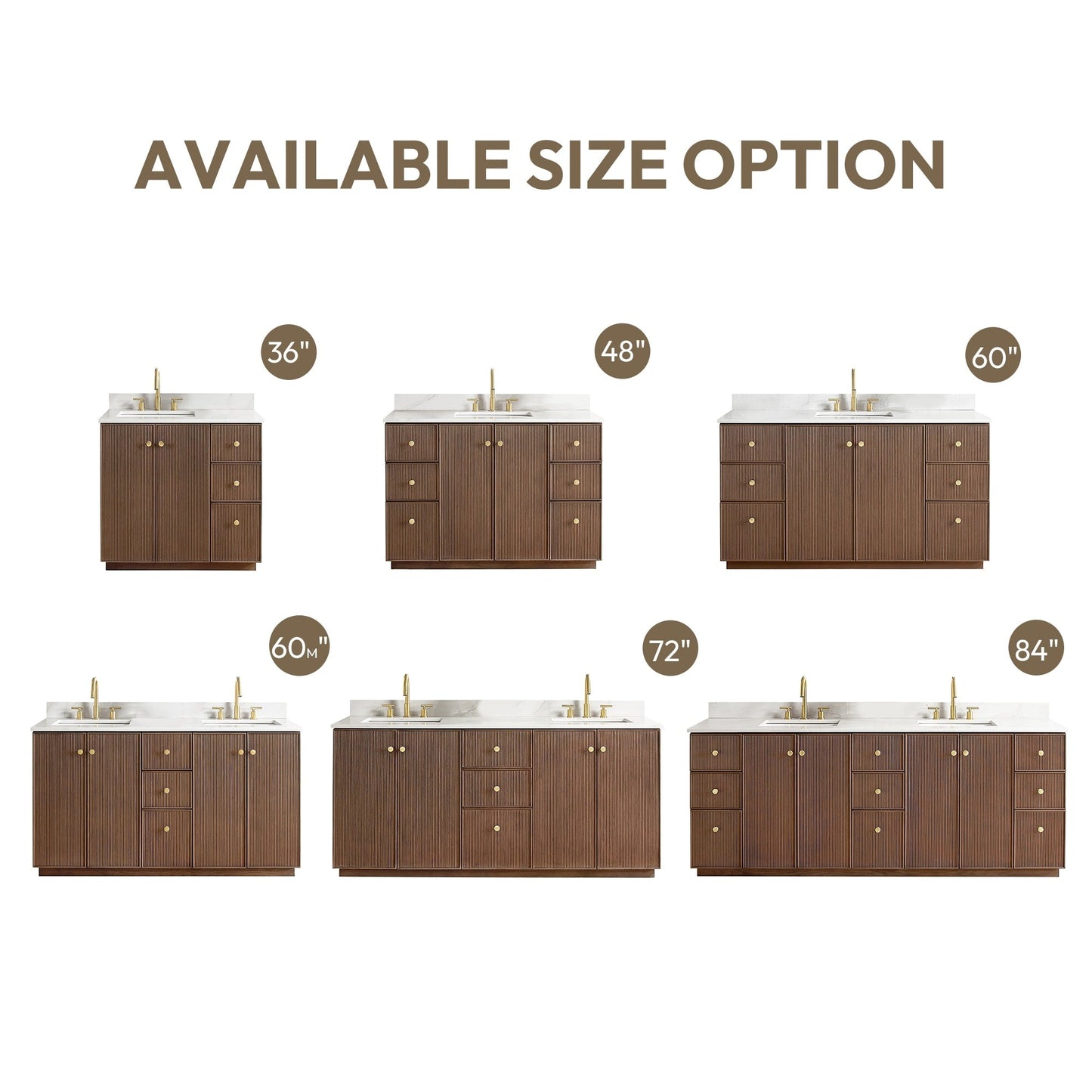 Meuble-lavabo Oza avec plan de travail en pierre de quartz, sans miroir