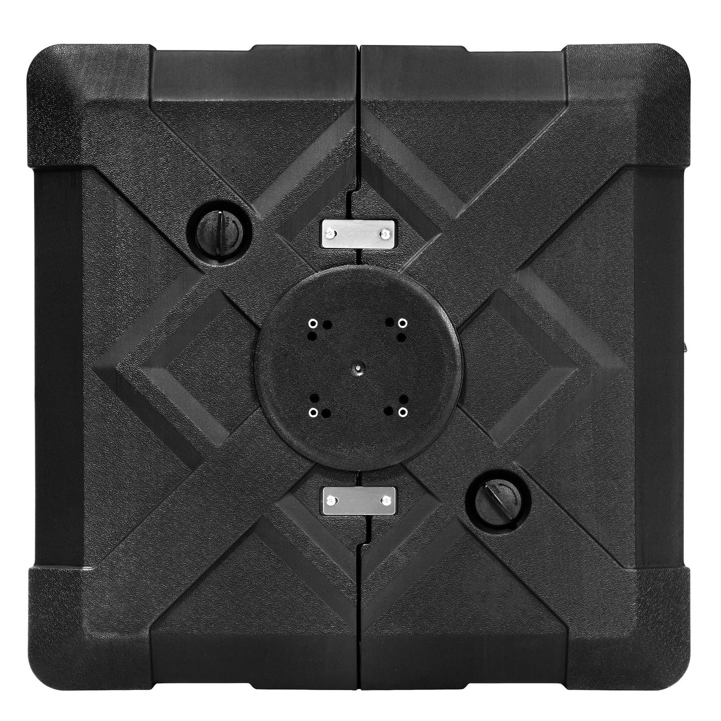 Pellebant Pied de parasol cantilever de patio de 220 lbs avec roulettes - N/A