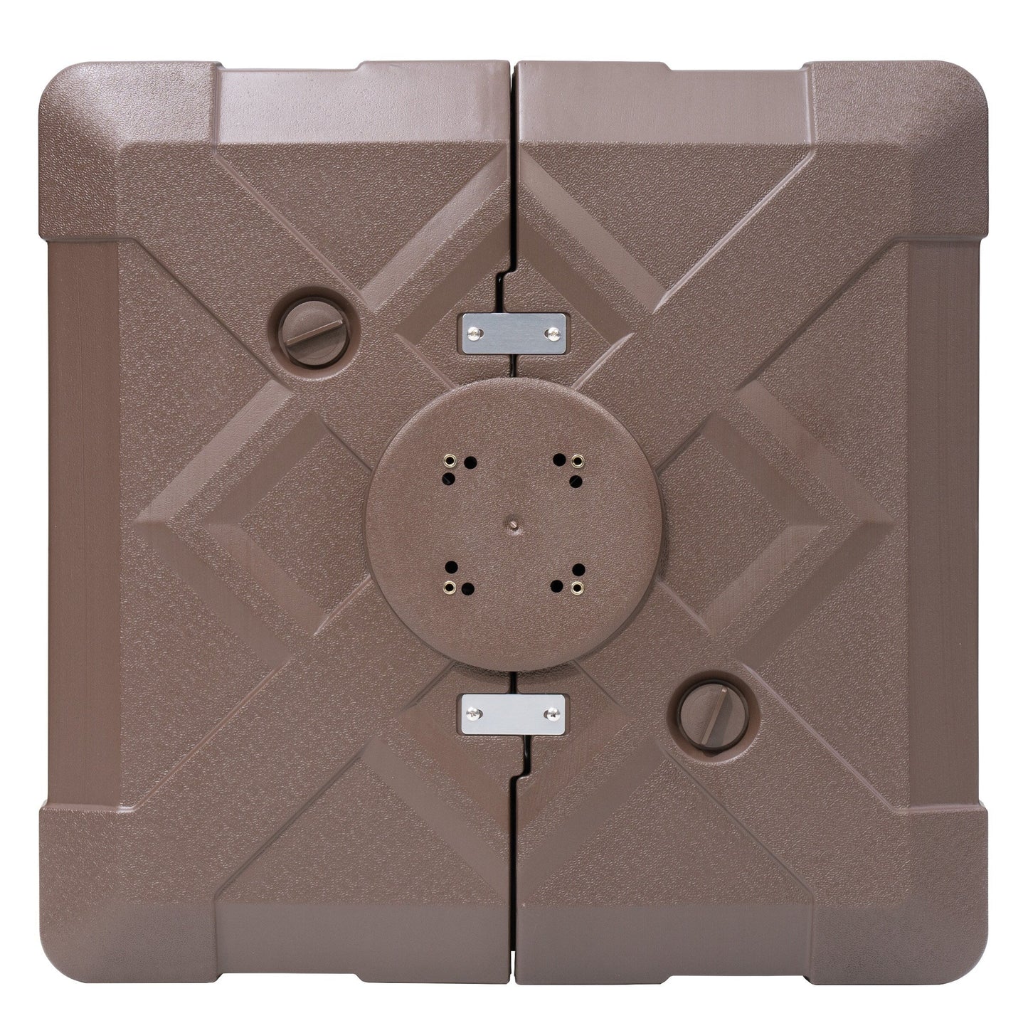 Pellebant Pied de parasol cantilever de patio de 220 lbs avec roulettes - N/A