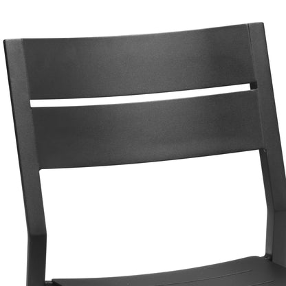 Ensemble de repas d'extérieur en aluminium Pellebant, extensible, avec table et chaises empilables, 5/7/9 pièces