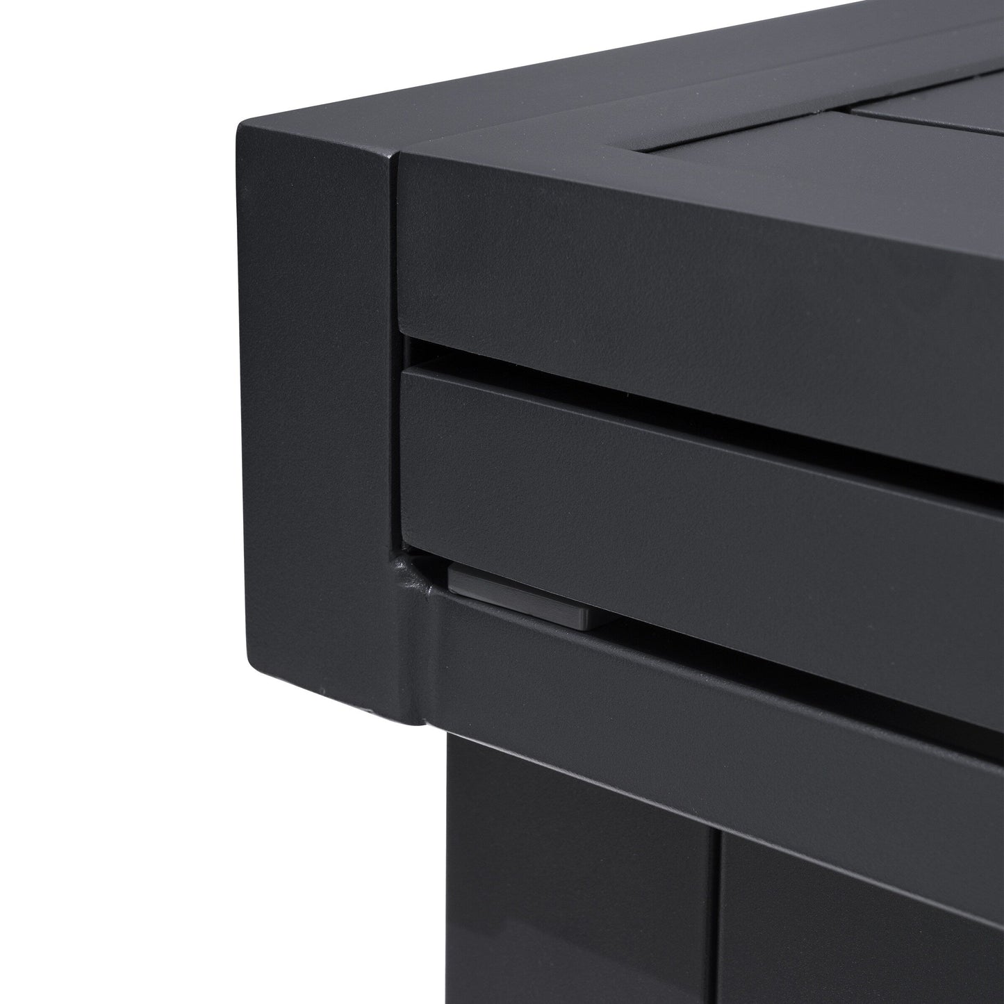 Ensemble de repas d'extérieur en aluminium Pellebant, extensible, avec table et chaises empilables, 5/7/9 pièces