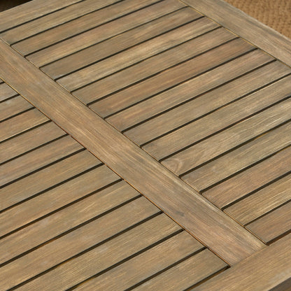 Ensemble de salon d'extérieur 7 pièces Perla en bois d'acacia de Christopher Knight Home