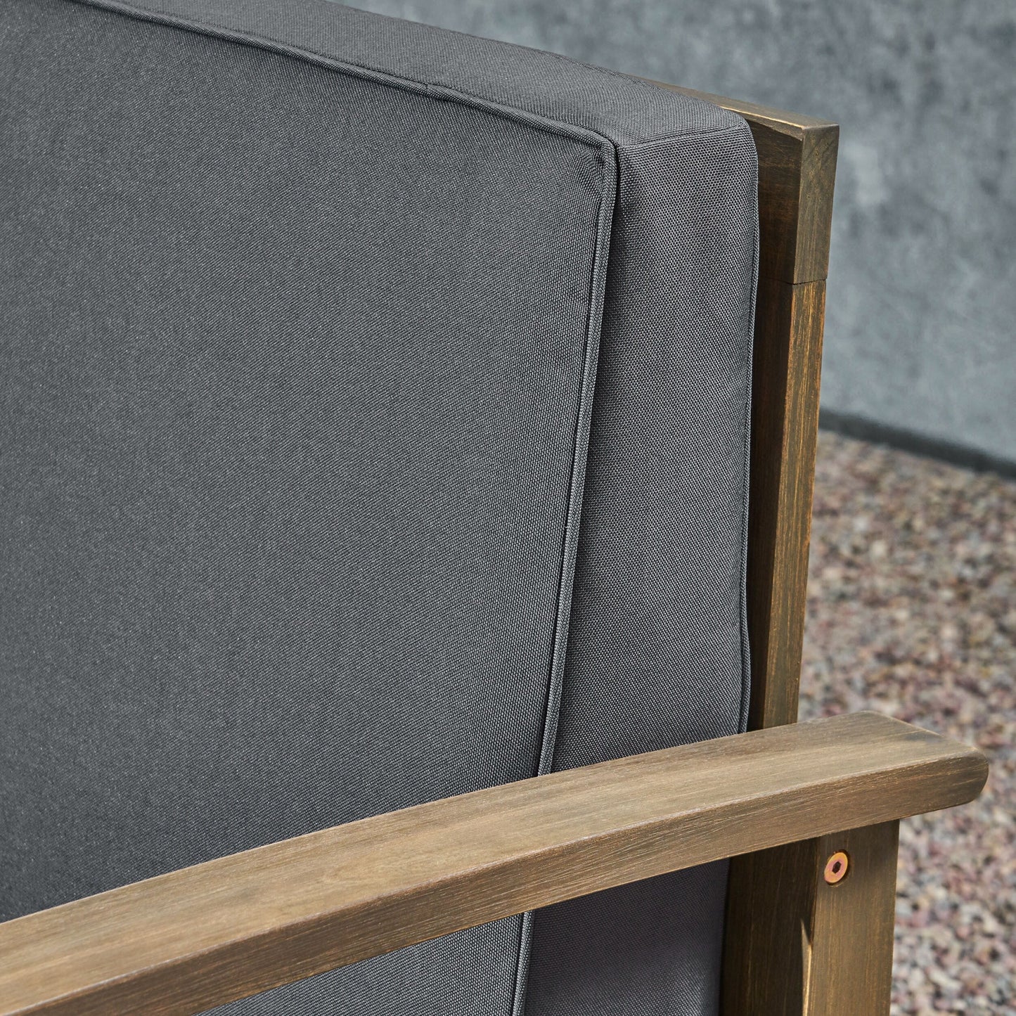 Ensemble de salon d'extérieur 7 pièces Perla en bois d'acacia de Christopher Knight Home