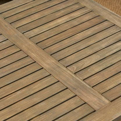 Ensemble de canapé d'extérieur Perla en acacia, 7 pièces, avec coussins, par Christopher Knight Home