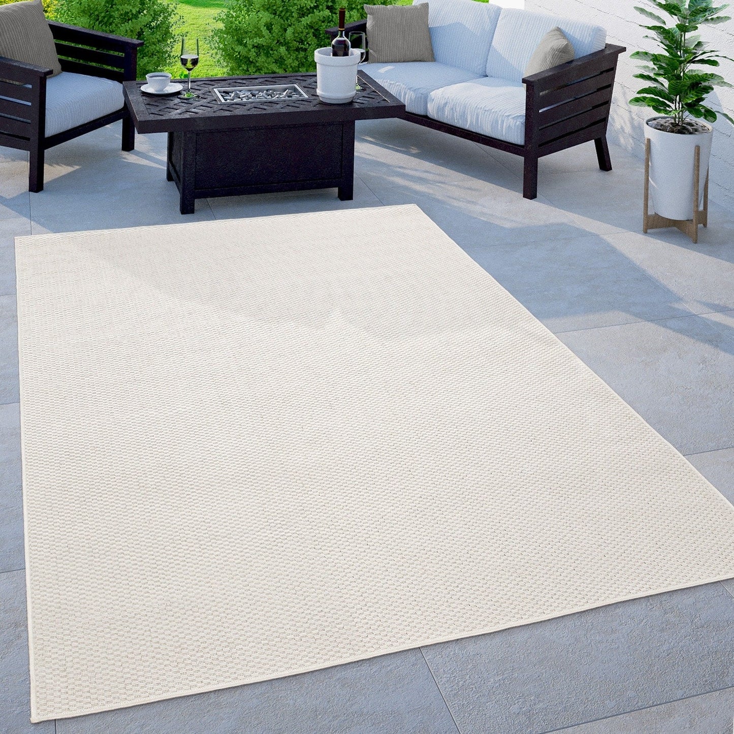 Variegated Waterproof Outdoor Rug for Patio