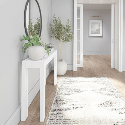 Table console moderne à structure en poutres et planches - 46