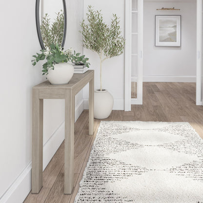 Table console moderne à structure en poutres et planches - 46