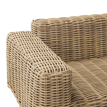 Ensemble d'assises d'angle d'extérieur/de patio Poly &amp; Bark Puglia avec table basse