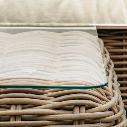 Ensemble d'assises d'angle d'extérieur/de patio Poly &amp; Bark Puglia avec table basse