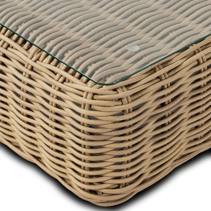 Ensemble d'assises d'angle d'extérieur/de patio Poly &amp; Bark Puglia avec table basse