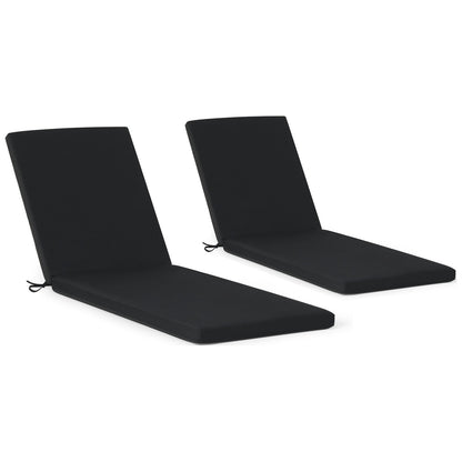 Coussins de chaise longue d'extérieur pour patio, résistants aux intempéries et à la décoloration, de la marque Polytrends - (lot de 2)
