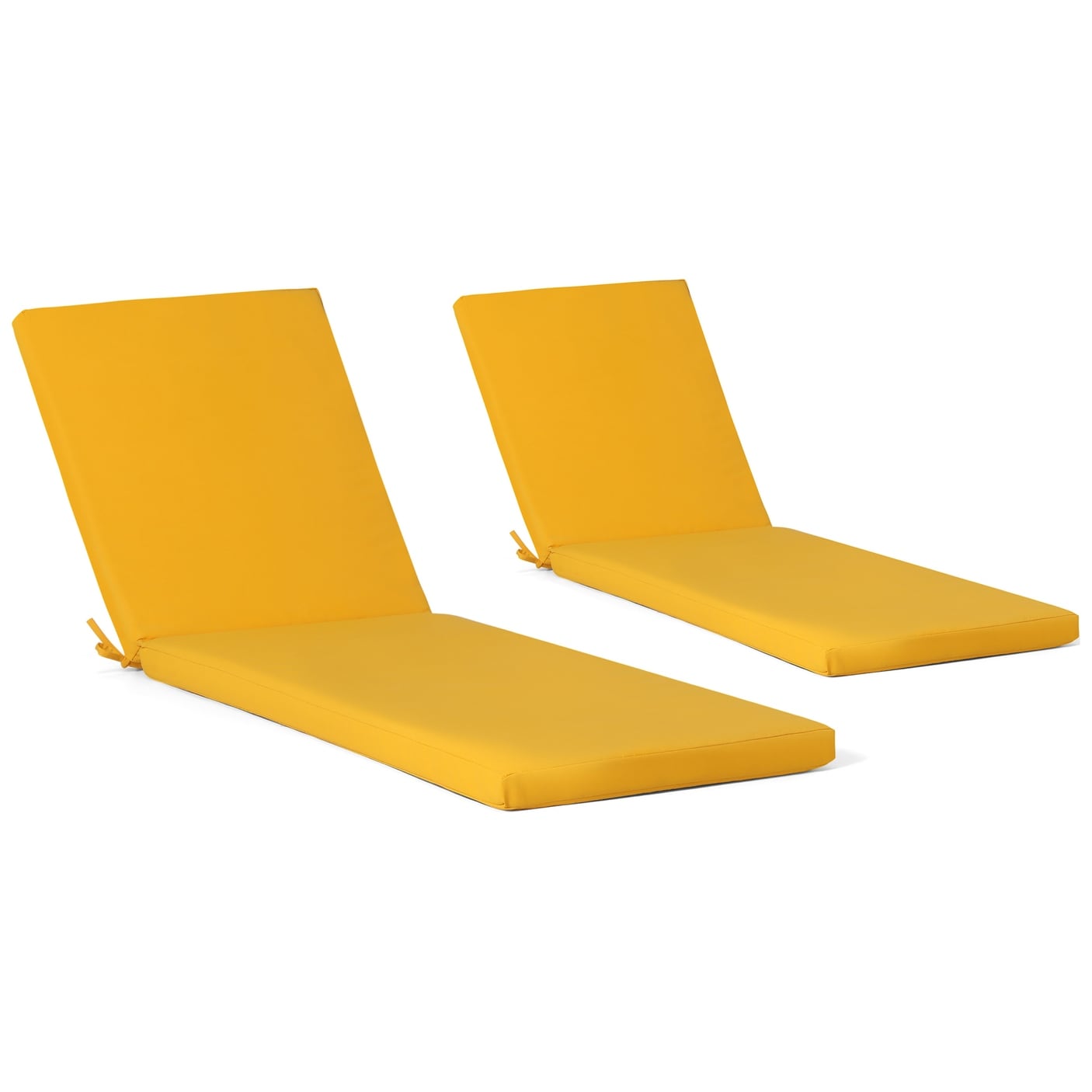 Coussins de chaise longue d'extérieur pour patio, résistants aux intempéries et à la décoloration, de la marque Polytrends - (lot de 2)