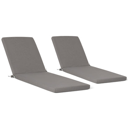Coussins de chaise longue d'extérieur pour patio, résistants aux intempéries et à la décoloration, de la marque Polytrends - (lot de 2)