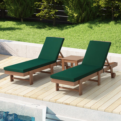 Coussins de chaise longue d'extérieur pour patio, résistants aux intempéries et à la décoloration, de la marque Polytrends - (lot de 2)
