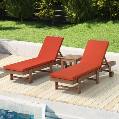 Coussins de chaise longue d'extérieur pour patio, résistants aux intempéries et à la décoloration, de la marque Polytrends - (lot de 2)