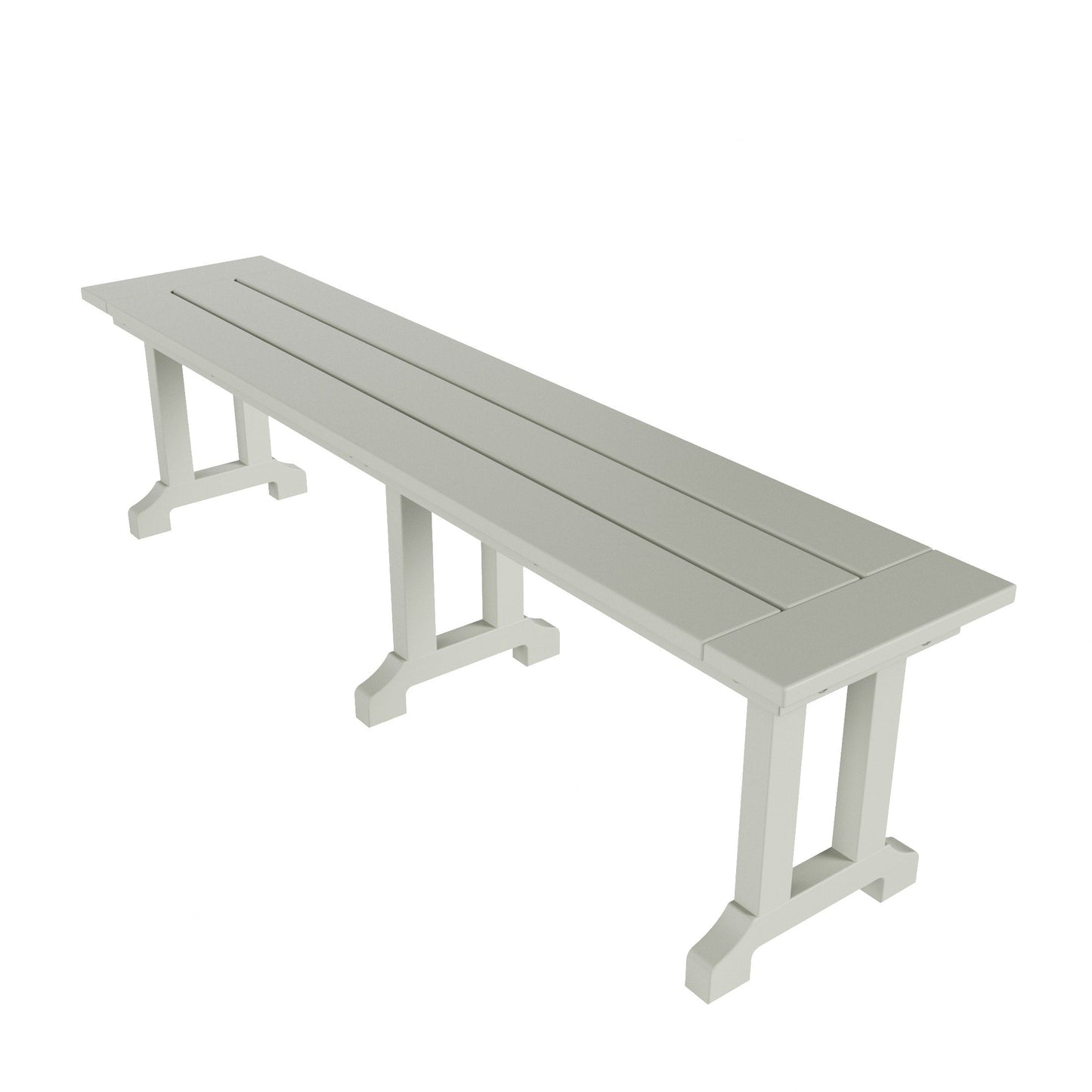 Banc de patio extérieur Polytrends Laguna en HDPE, résistant aux intempéries, 65 pouces