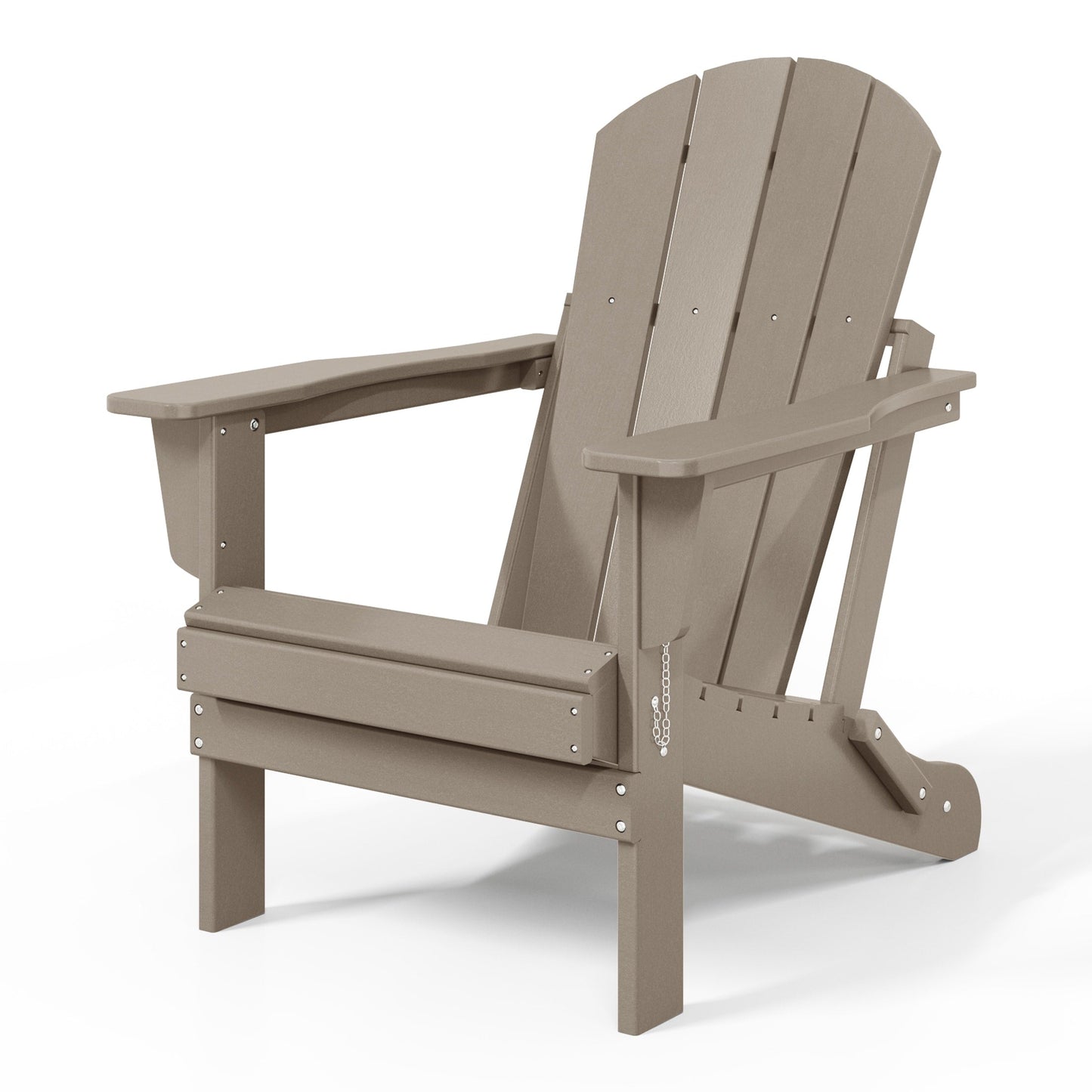 Chaise de jardin pliante Adirondack Polytrends Laguna, résistante à la décoloration et aux intempéries.
