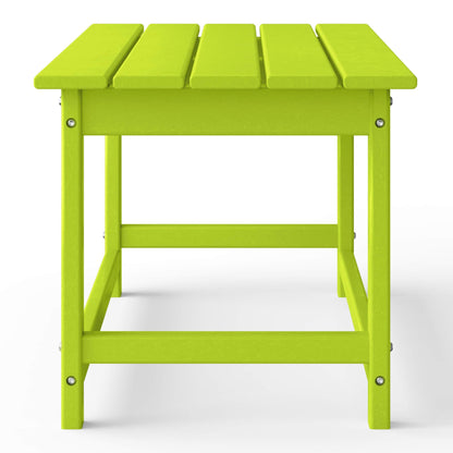 Polytrends Laguna Hdpe All Weather Outdoor Patio Rectangular Coffee Table