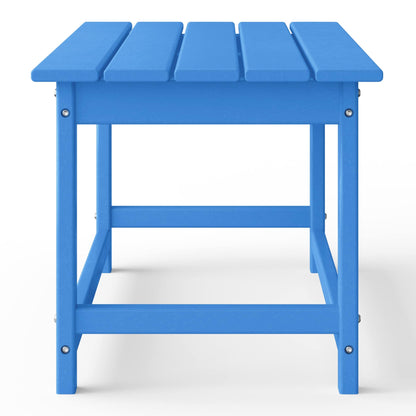 Polytrends Laguna Hdpe All Weather Outdoor Patio Rectangular Coffee Table