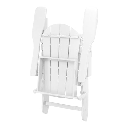 Polytrends Laguna Fauteuils Adirondack pliants d'extérieur résistants aux intempéries (lot de 2)