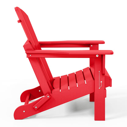 Polytrends Laguna Fauteuils Adirondack pliants d'extérieur résistants aux intempéries (lot de 2)