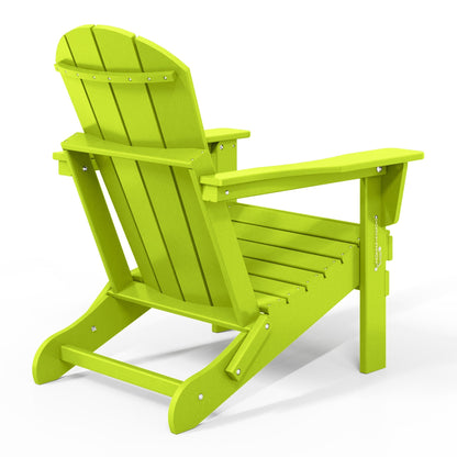 Polytrends Laguna Chaises de jardin pliantes Adirondack résistantes aux intempéries (lot de 4)