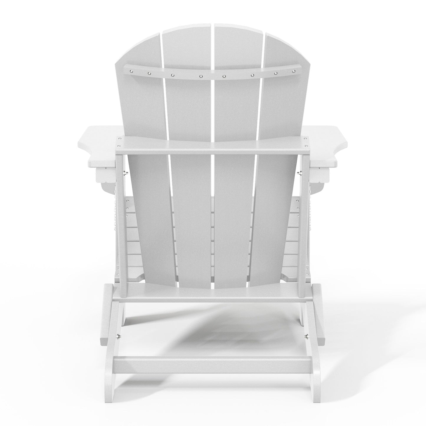 Polytrends Laguna Chaises de jardin pliantes Adirondack résistantes aux intempéries (lot de 4)
