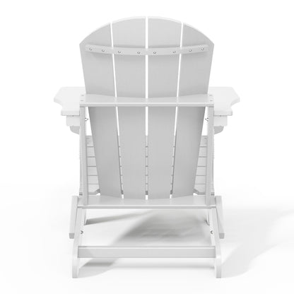 Polytrends Laguna Chaises de jardin pliantes Adirondack résistantes aux intempéries (lot de 4)