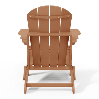 Polytrends Laguna Chaises de jardin pliantes Adirondack résistantes aux intempéries (lot de 4)