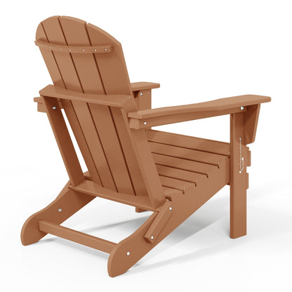 Polytrends Laguna Chaises de jardin pliantes Adirondack résistantes aux intempéries (lot de 4)