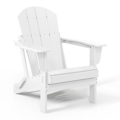 Polytrends Laguna Chaises de jardin pliantes Adirondack résistantes aux intempéries (lot de 4)