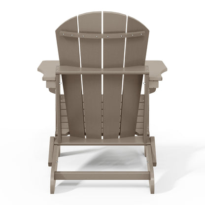 Polytrends Laguna Chaises de jardin pliantes Adirondack résistantes aux intempéries (lot de 4)