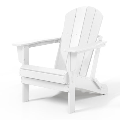 Polytrends Laguna Chaises de jardin pliantes Adirondack résistantes aux intempéries (lot de 4)