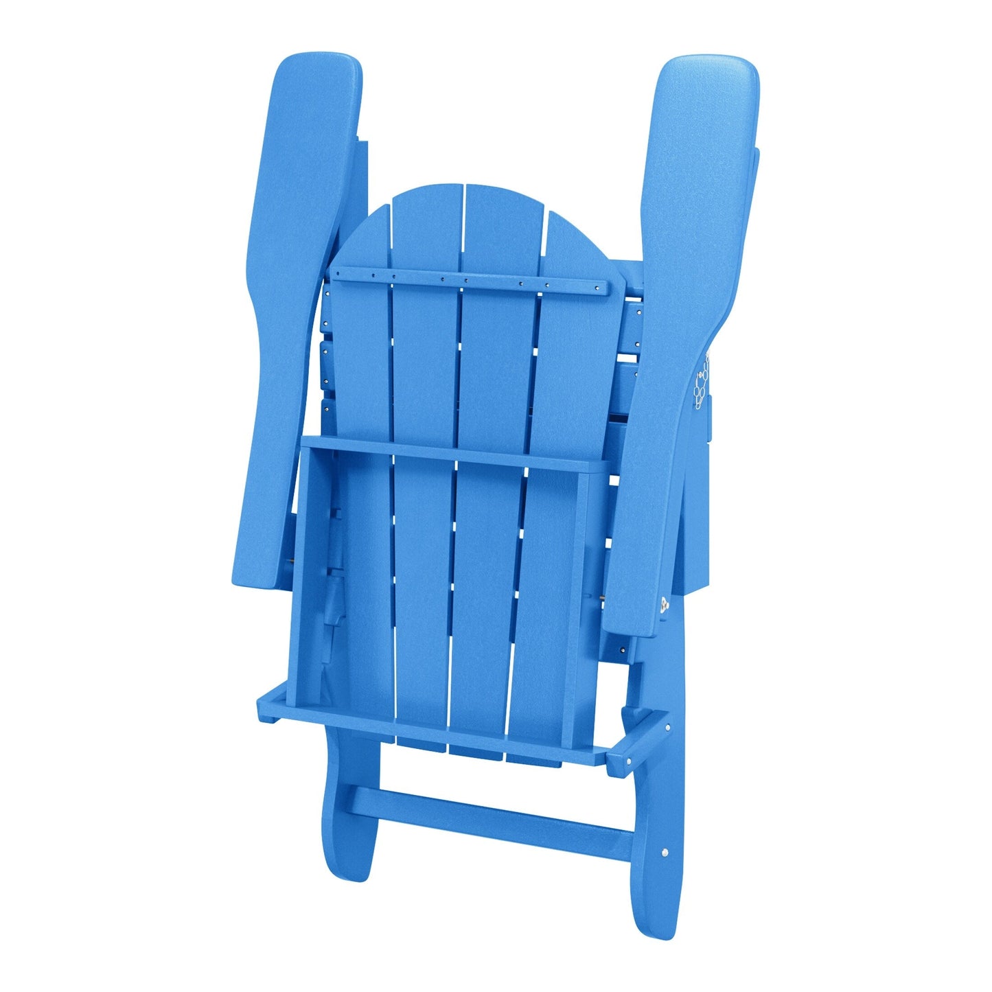 Polytrends Laguna Chaises de jardin pliantes Adirondack résistantes aux intempéries (lot de 4)